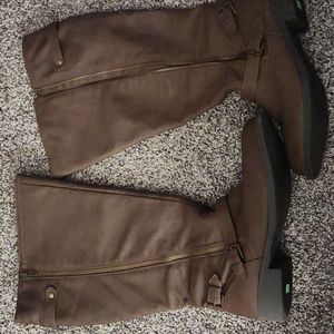 Brash Riding Boots Brown Wide 12 Lightweight Casual horse riding relax NEW